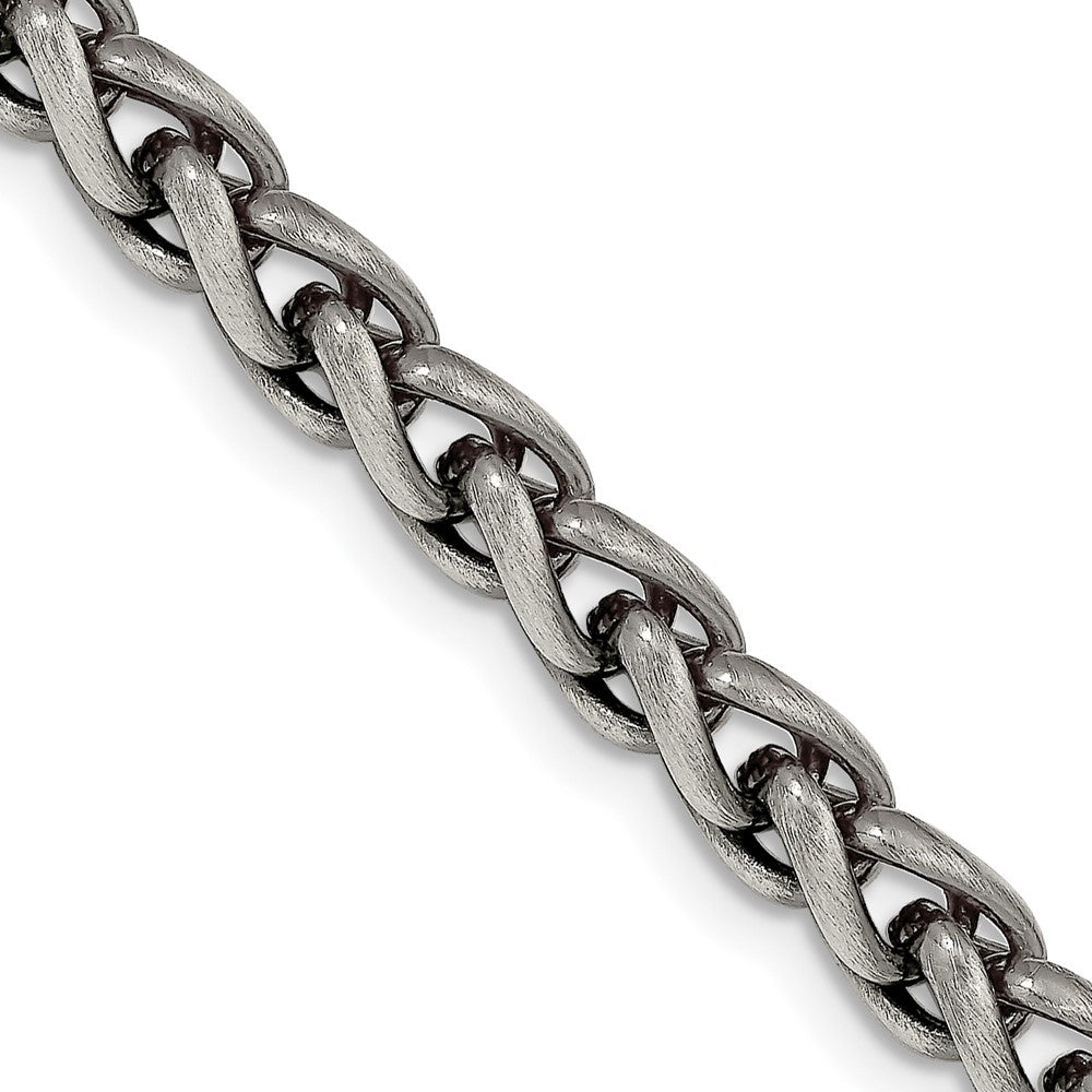 Sterling Silver Antiqued 6mm Round Spiga ChainQFC143