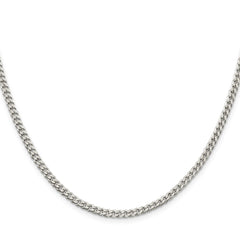 Sterling Silver Polished 3.15mm Curb ChainQFC146