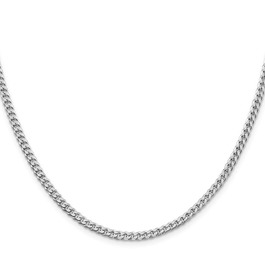 Sterling Silver Rhodium-plated Polished 3.15mm Curb ChainQFC146R
