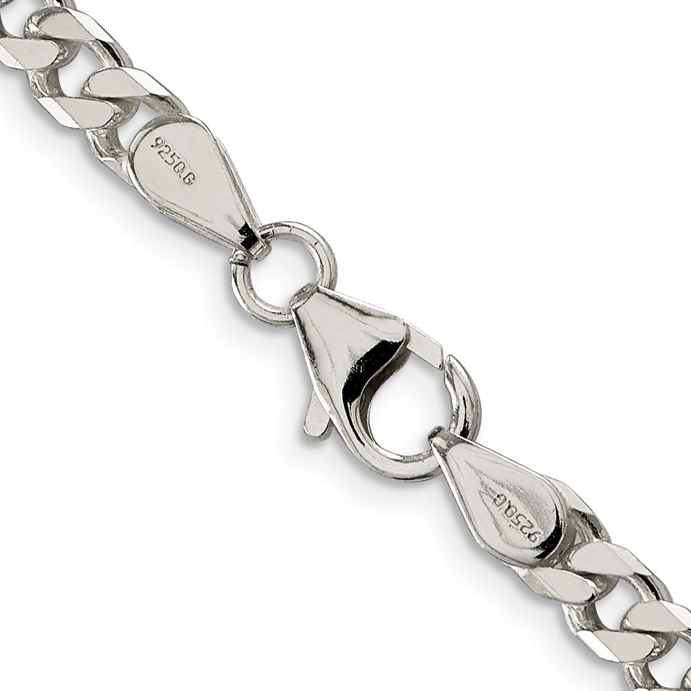 Sterling Silver Polished 5mm Curb ChainQFC147