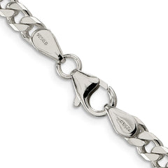 Sterling Silver Polished 5mm Curb ChainQFC147