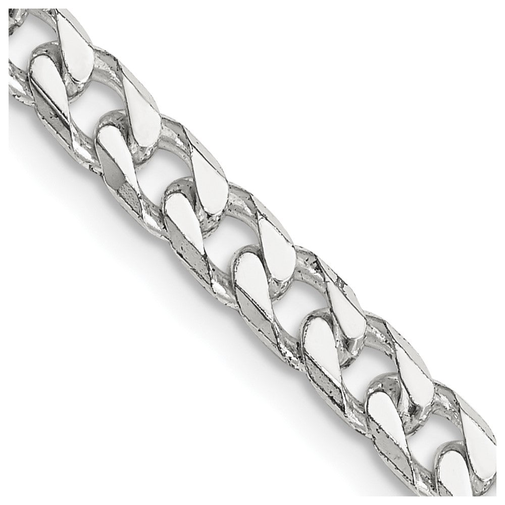 Sterling Silver Polished 5mm Curb ChainQFC147