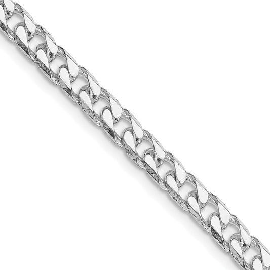 Sterling Silver Rhodium-plated Polished 5mm Curb ChainQFC147R