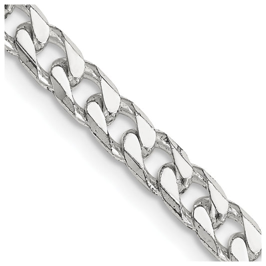 Sterling Silver Polished 5mm Curb ChainQFC147