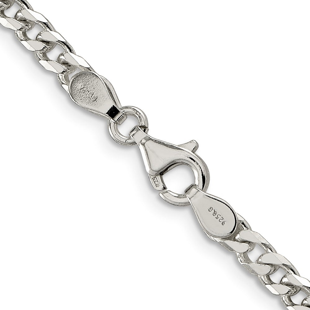 Sterling Silver Polished 3.5mm Curb ChainQFC151