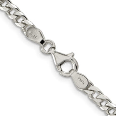 Sterling Silver Polished 3.5mm Curb ChainQFC151
