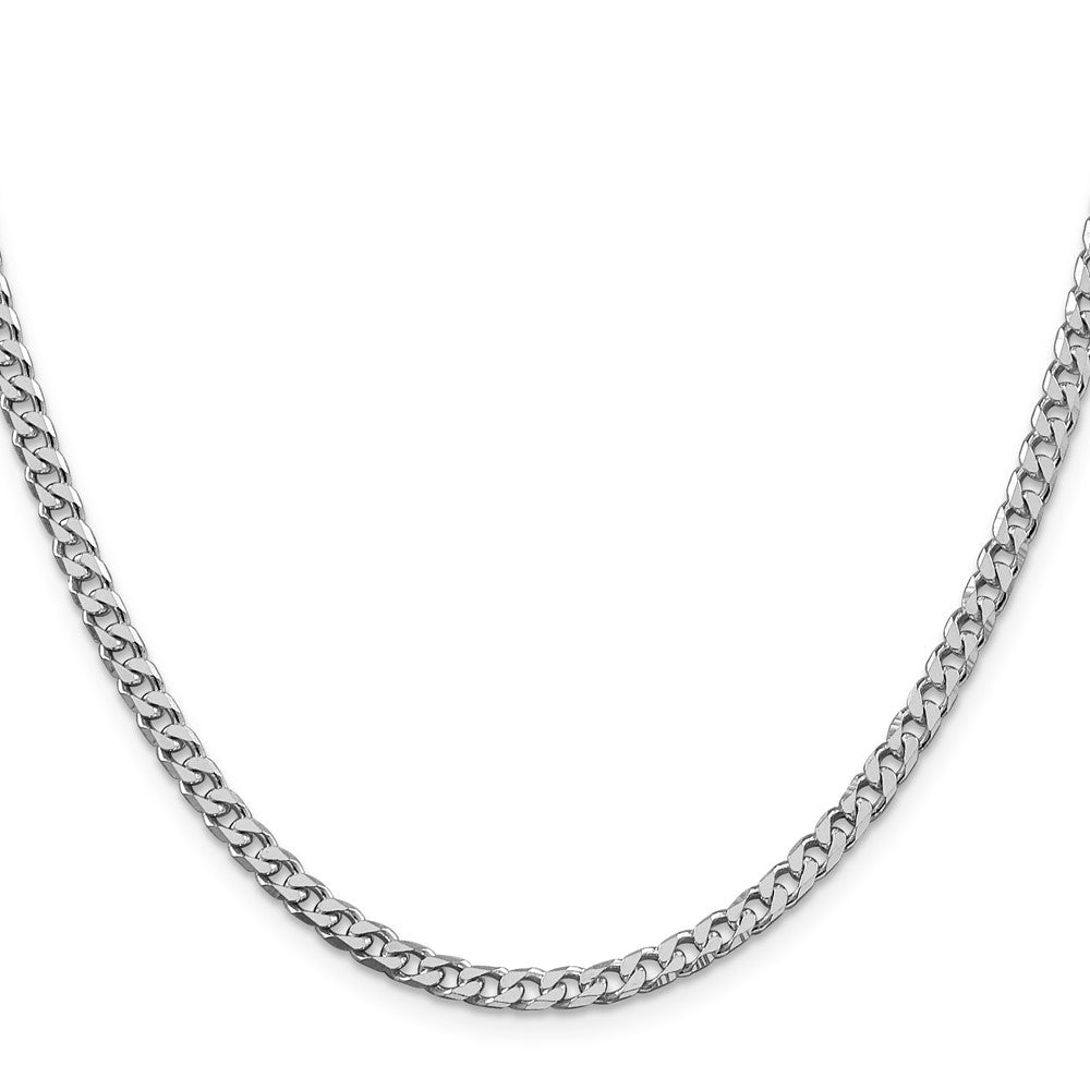 Sterling Silver Rhodium-plated Polished 3.5mm Curb ChainQFC151R