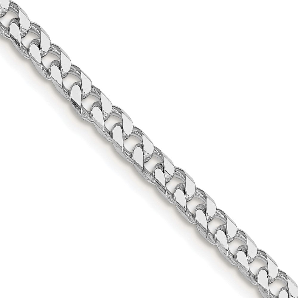 Sterling Silver Rhodium-plated Polished 3.5mm Curb ChainQFC151R