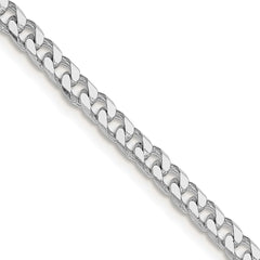 Sterling Silver Rhodium-plated Polished 3.5mm Curb ChainQFC151R