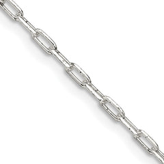 Sterling Silver 2mm Elongated Open Link ChainQFC156