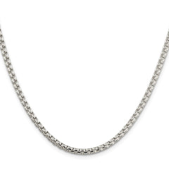 Sterling Silver 3.6mm Round Box ChainQFC16