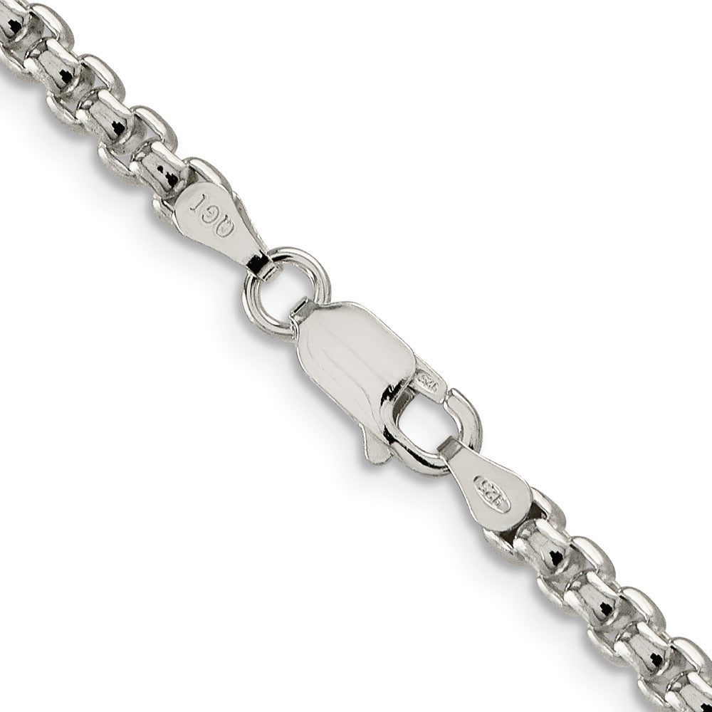 Sterling Silver 3.6mm Round Box ChainQFC16
