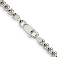 Sterling Silver 3.6mm Round Box ChainQFC16
