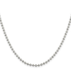 Sterling Silver 3mm Fancy Beaded ChainQFC166