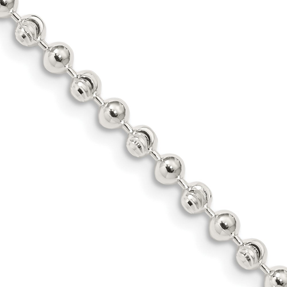 Sterling Silver 3mm Fancy Beaded ChainQFC166