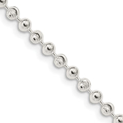 Sterling Silver 3mm Fancy Beaded ChainQFC166
