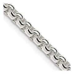 Sterling Silver 3.6mm Round Box ChainQFC16