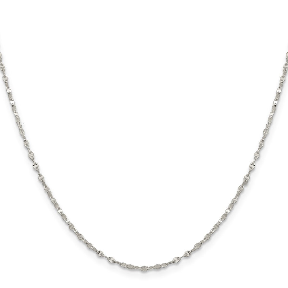 Sterling Silver 1.75mm Fancy Wave Flat Link ChainQFC192