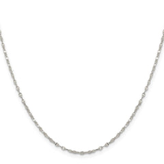 Sterling Silver 1.75mm Fancy Wave Flat Link ChainQFC192