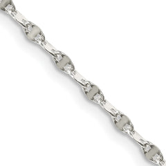 Sterling Silver 2.25mm Fancy Wave Flat Link ChainQFC193