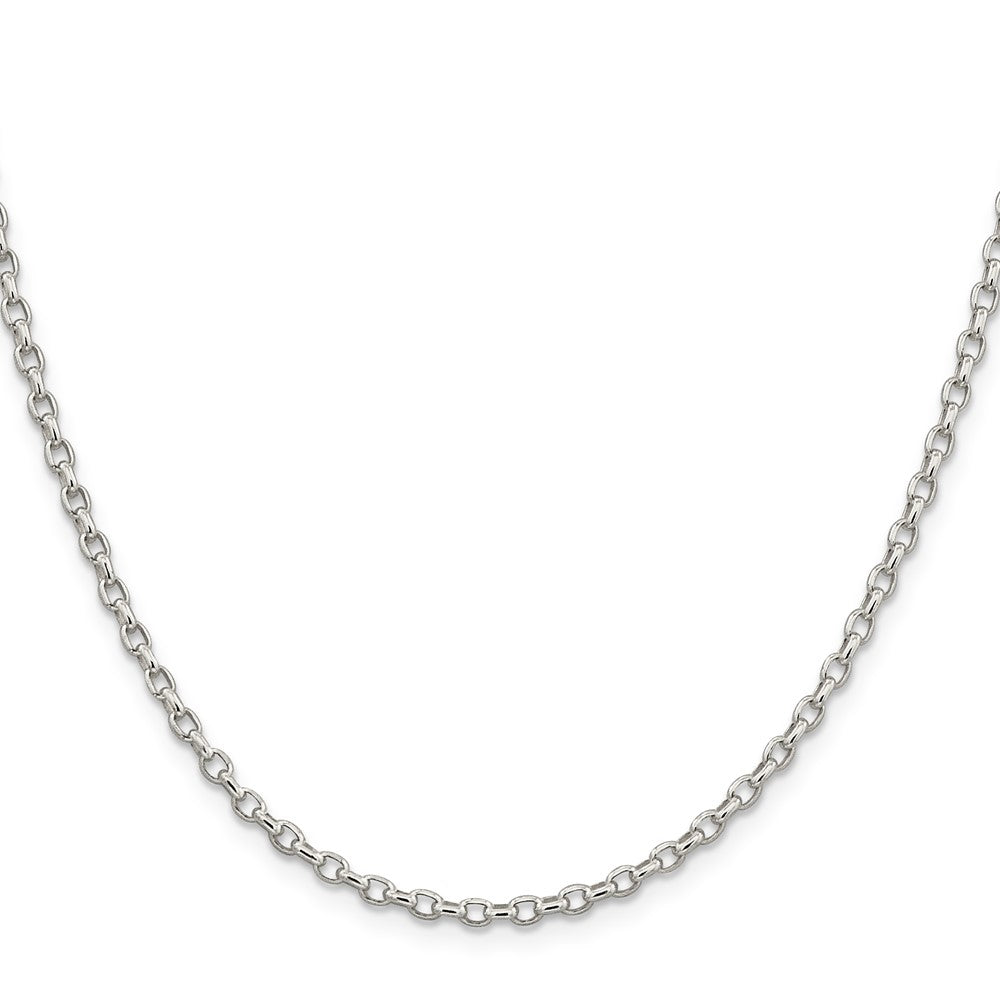 Sterling Silver 2.75mm Oval Fancy Rolo ChainQFC194