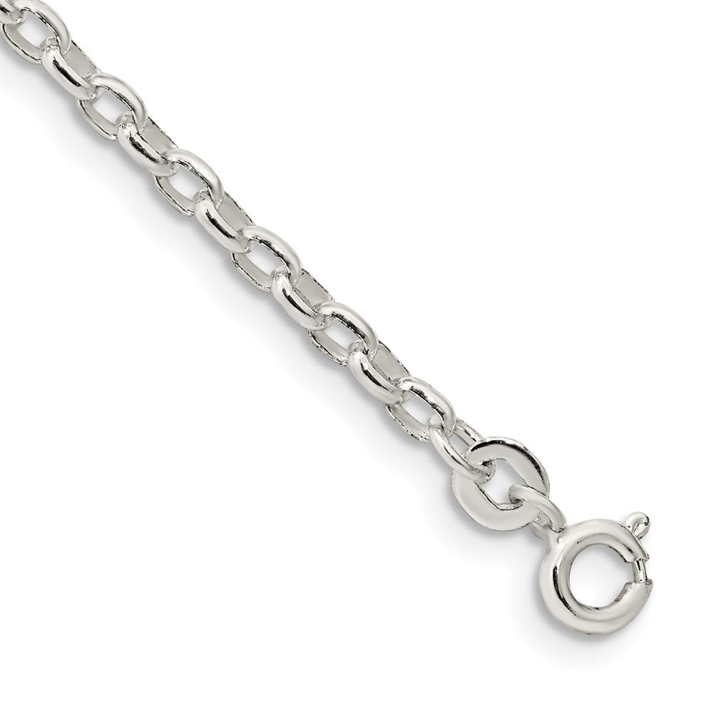 Sterling Silver 2.75mm Oval Fancy Rolo Chain QFC194-8