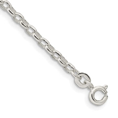 Sterling Silver 2.75mm Oval Fancy Rolo Chain QFC194-8