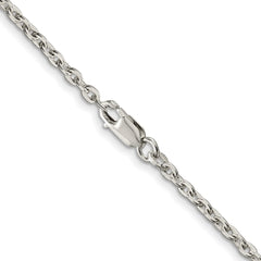 Sterling Silver 2.75mm Flat Link Cable ChainQFC197