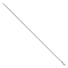 Sterling Silver 2.75mm Flat Link Cable Chain QFC197-8