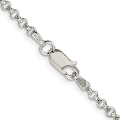 Sterling Silver 2.8mm Rolo ChainQFC2