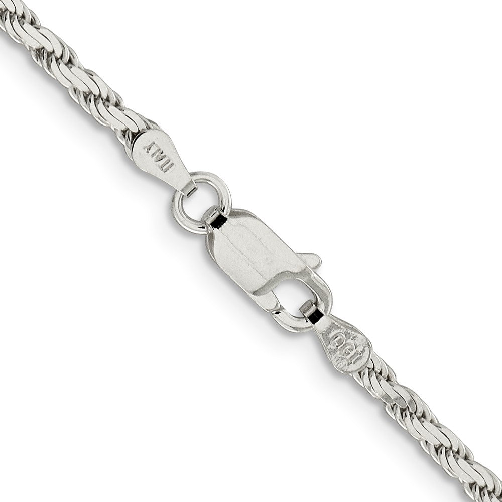 Sterling Silver 2.5mm Flat Rope ChainQFC203