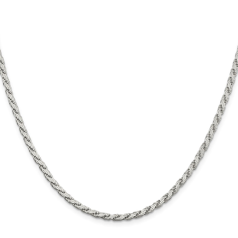 Sterling Silver 3.1mm Flat Rope ChainQFC204
