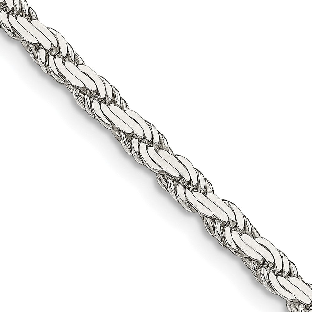 Sterling Silver 3.1mm Flat Rope ChainQFC204