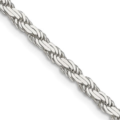 Sterling Silver 3.1mm Flat Rope ChainQFC204