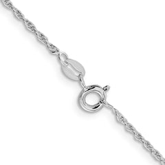 Sterling Silver Rhodium-plated 1.6mm Loose Rope ChainQFC207R