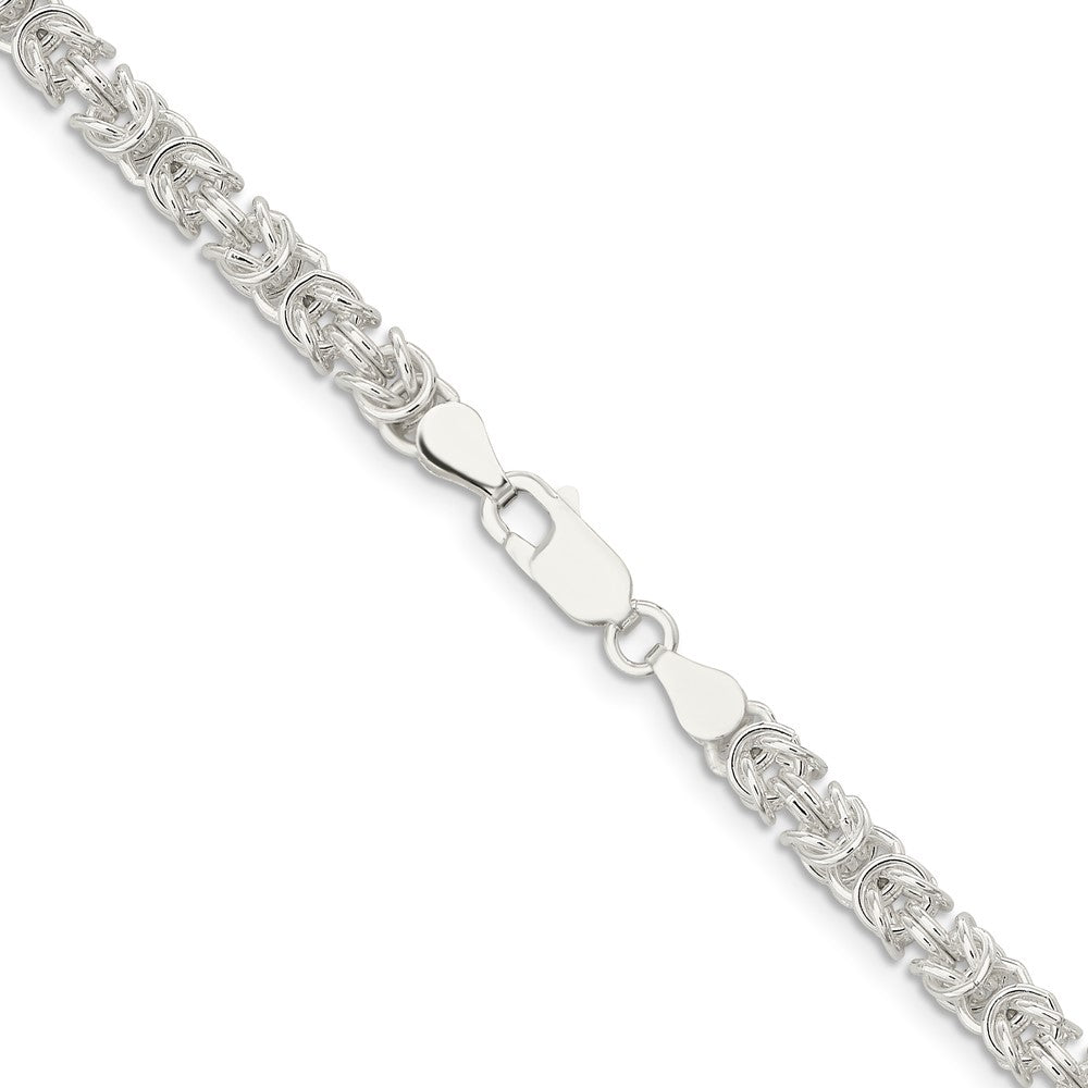 Sterling Silver 4.75mm Rounded Byzantine ChainQFC221