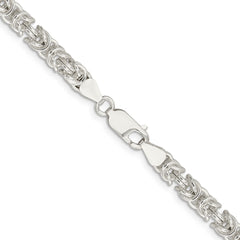 Sterling Silver 5.5mm Rounded Byzantine ChainQFC222