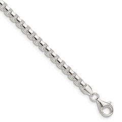 Sterling Silver Polished 4mm Round Box Chain QFC224-8