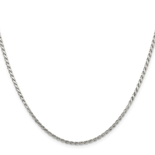 Sterling Silver 2.25mm Flat Rope ChainQFC23
