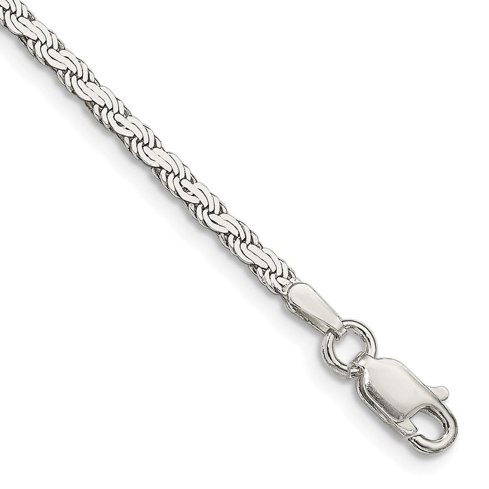 Sterling Silver 2.25mm Flat Rope Chain QFC23-8