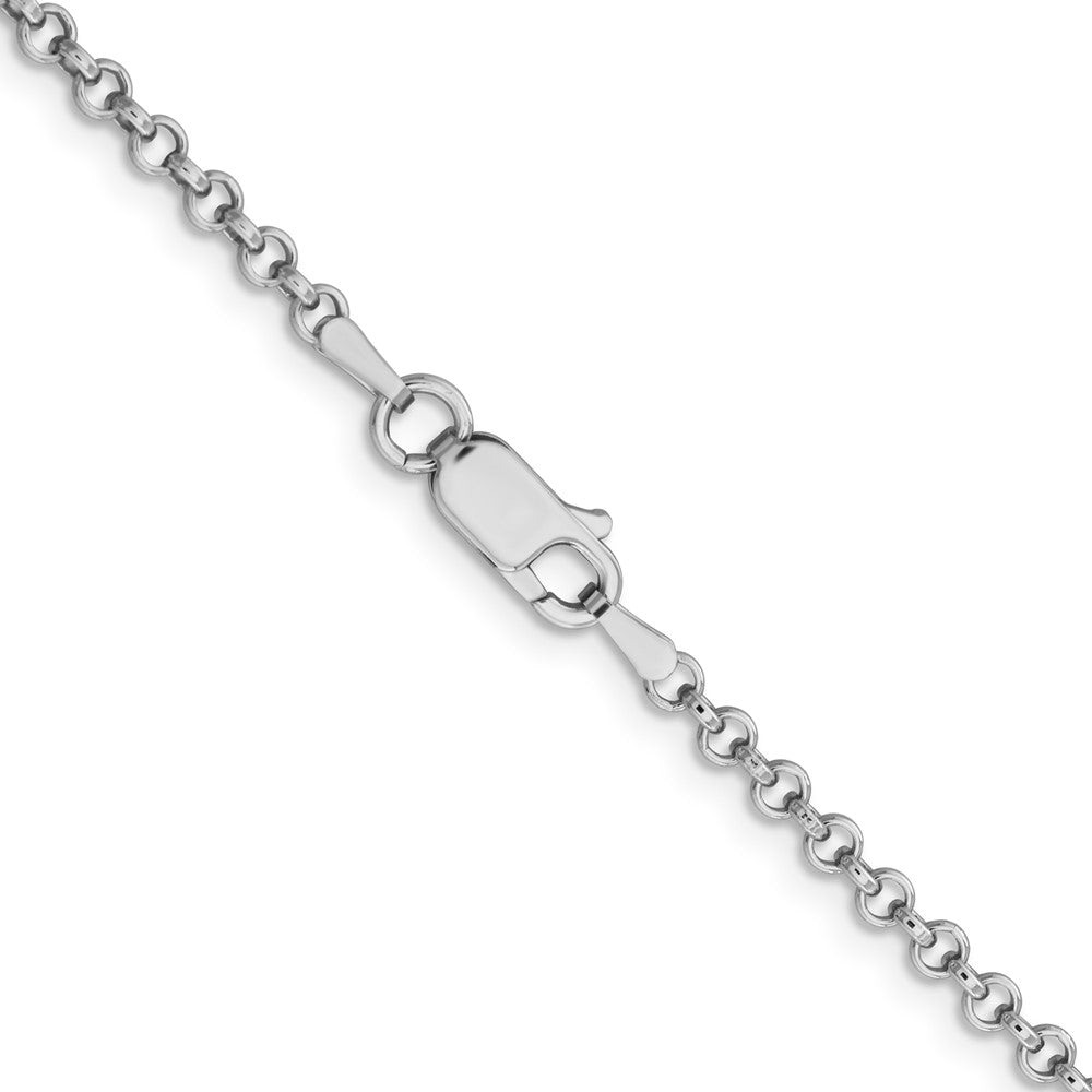 Sterling Silver Rhodium-plated 2.8mm Rolo ChainQFC2R