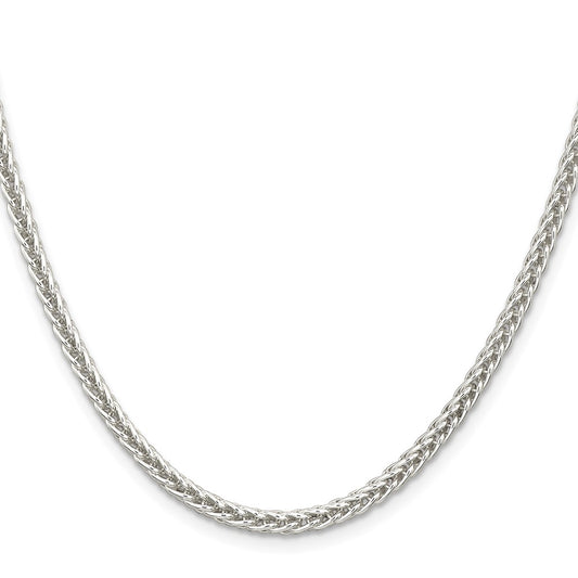 Sterling Silver 3mm Square Spiga ChainQFC32