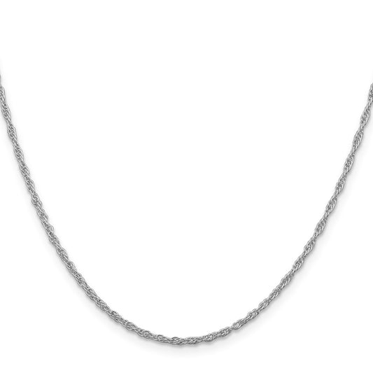 Sterling Silver Rhodium-plated 2mm Loose Rope ChainQFC46R