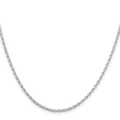 Sterling Silver 1.6mm Oval Fancy Rolo ChainQFC47