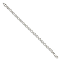 Sterling Silver 6.25mm Fancy Patterned Rolo Chain QFC48-8