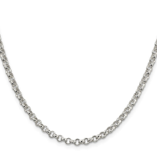 Sterling Silver 4mm Rolo ChainQFC5