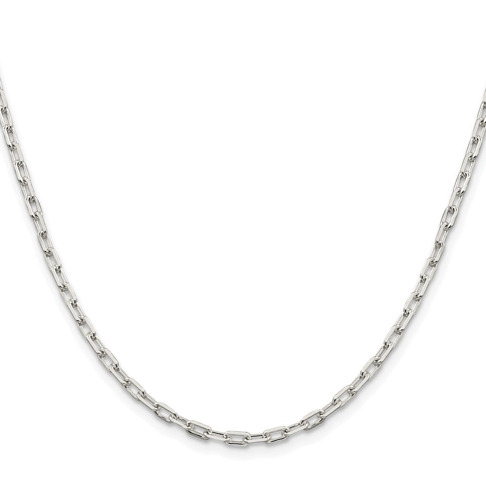 Sterling Silver Rhodium-plated 2.75mm Elongated Open Link ChainQFC52R