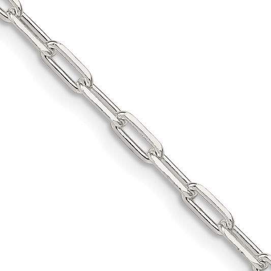 Sterling Silver 2.75mm Elongated Open Link ChainQFC52