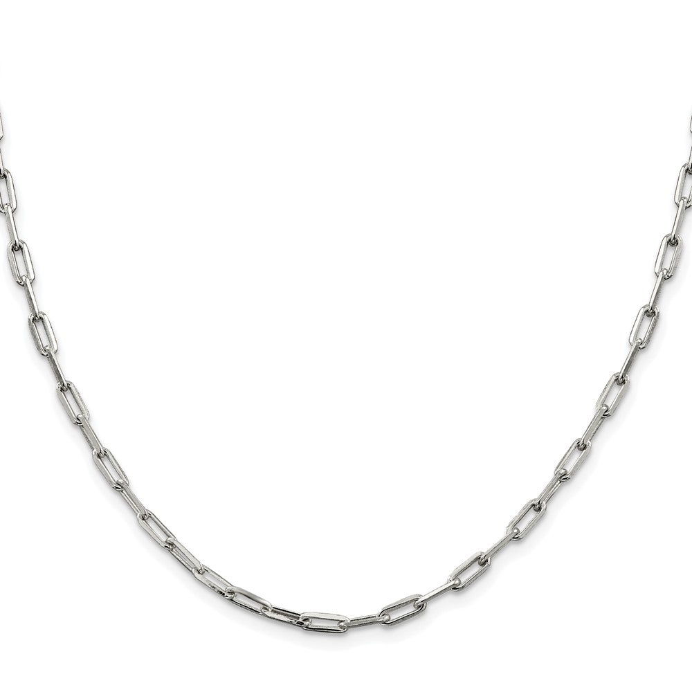 Sterling Silver Rhodium-plated 3.25mm Elongated Open Link ChainQFC53R