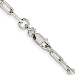 Sterling Silver Rhodium-plated 3.25mm Elongated Open Link ChainQFC53R